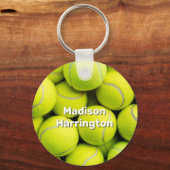 Custom Text Tennis Balls Schlüsselanhänger (Rückseite)