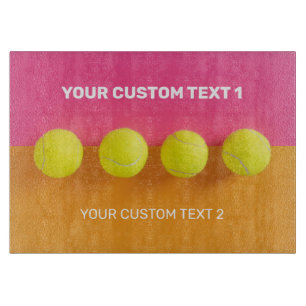 Custom Text Tennis Balls Schneidebrett