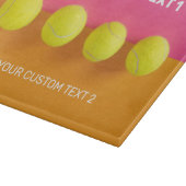 Custom Text Tennis Balls Schneidebrett (Ecke)