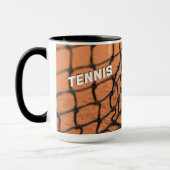 Custom Text Tennis Balls Tasse (Links)