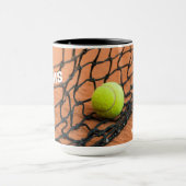 Custom Text Tennis Balls Tasse (Zentrum)