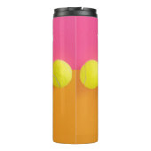 Custom Text Tennis Balls Thermosbecher (Rückseite)