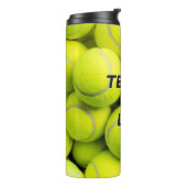 Custom Text Tennis Balls Thermosbecher (Nach links gedreht)