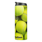 Custom Text Tennis Balls Thermosbecher (Nach rechts gedreht)