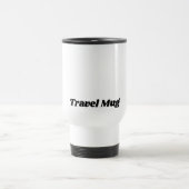 Custom Text Travel Mug in Clean White Finish Reisebecher (Mittel)