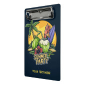 Custom Text Tropical Summer Party Mini Klemmbrett (Gewinkelt2)