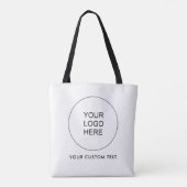 Custom Text Upload Your Logo Here Double Sided Tasche (Rückseite)