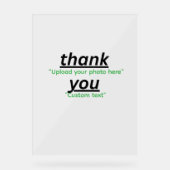 Custom Text & Upload Your Photo Personalized Acrylschild (Vorderseite)