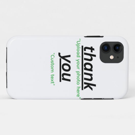 Custom Text & Upload Your Photo Personalized Case-Mate iPhone Hülle (Rückseite (Horizontal))