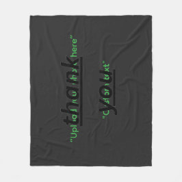 Custom Text & Upload Your Photo Personalized Fleecedecke