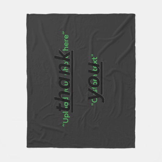 Custom Text & Upload Your Photo Personalized Fleecedecke (Vorderseite)
