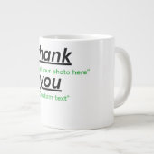 Custom Text & Upload Your Photo Personalized Jumbo-Tasse (Vorderseite Rechts)