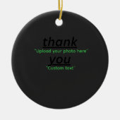 Custom Text & Upload Your Photo Personalized Keramik Ornament (Vorne)