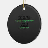 Custom Text & Upload Your Photo Personalized Keramik Ornament (Links)