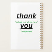 Custom Text & Upload Your Photo Personalized Planer (Rückseite)