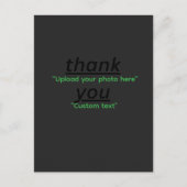 Custom Text & Upload Your Photo Personalized Postkarte (Vorderseite)