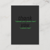 Custom Text & Upload Your Photo Personalized Visitenkarte (Vorderseite)
