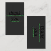 Custom Text & Upload Your Photo Personalized Visitenkarte (Vorne/Hinten)