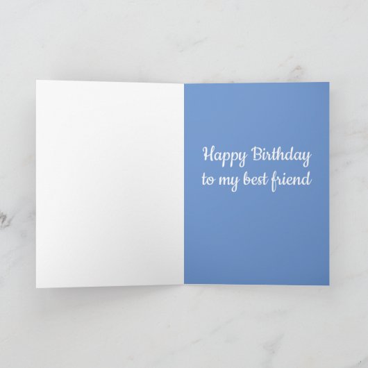 Custom Text. Vintage Style Hydrangea. Karte (Innenseite)