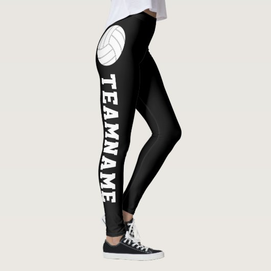 CUSTOM Text Volleyball Kompression Pants Leggings (Rechts)