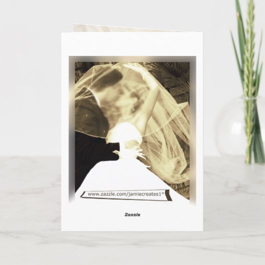 Custom Text Wedding Congratulations Card Karte (Rückseite)