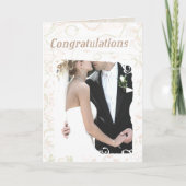 Custom Text Wedding Congratulations Card Karte (Vorderseite)