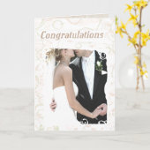 Custom Text Wedding Congratulations Card Karte (Gelbe Blume)