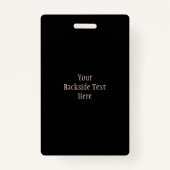 Custom Text Whiskey On The Rocks Ausweis (Rückseite)