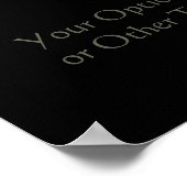 Custom Text Winery / Bar Poster (Ecke)