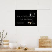 Custom Text Winery / Bar Poster (Küche)