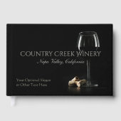 Custom Text Winery / Wine Bar / Barkeeper Gästebuch (Vorderseite)