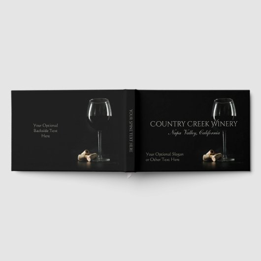 Custom Text Winery / Wine Bar / Barkeeper Gästebuch (Voll)