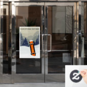 Custom Text Winter Snowboarden Fensteraufkleber (Büro Tür)
