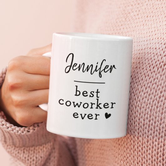 Custom Text Work Bestie Coworker Colleague Fun Kaffeetasse