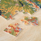 Custom Text Zion Animal Deer Colorful Landscape Puzzle (Seite)