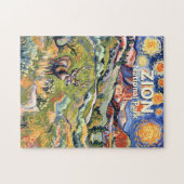 Custom Text Zion Animal Deer Colorful Landscape Puzzle (Horizontal)