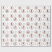 Custom Text Zodiac Sign Aquarius Geschenkpapier (Flach)