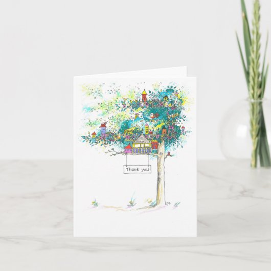 Custom Thank You Note Card Dankeskarte (Vorderseite)