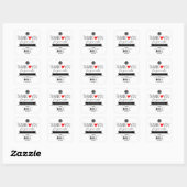 Custom Thank You Sticker With Logo & Offer (Blatt)