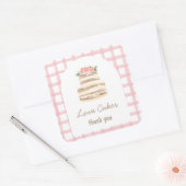 Custom Thank you Wedding Cake Business Sticker (Umschlag)