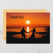 Custom Thank You Wedding Photo Thank You Card Dankeskarte (Vorne/Hinten)