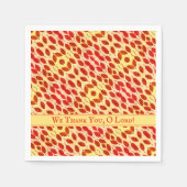 Custom THANKSGIVING Fall Autumn Leaves Serviette (Vorderseite)