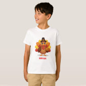 Custom Thanksgiving Turkey Kids T-Shirt (Vorne ganz)