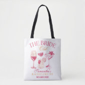 Custom The Bride Club Bachelorette Tasche (Vorderseite)