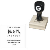 Custom The Future Mr. und Mrs. Rücksendeadresse Gummistempel (Stempel)