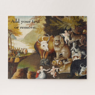 Custom, "The Peaceable Kingdom" Edward Hicks 1834. Puzzle