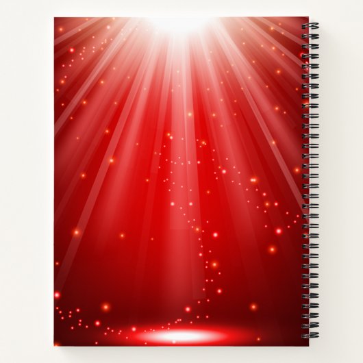 Custom Theater oder Drama Department Notebook Notizblock (Rückseite)