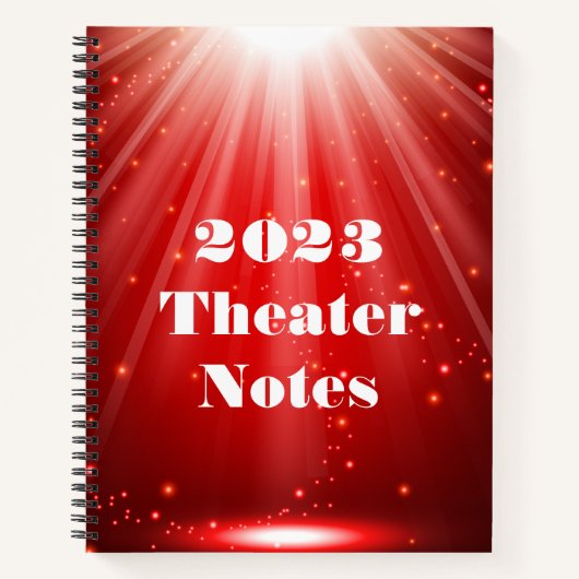 Custom Theater oder Drama Department Notebook Notizblock (Vorderseite)