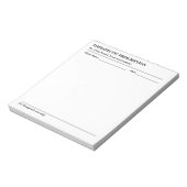 Custom Therapeutic Prescription Note Pad for Docto Notizblock (Rotiert)