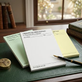 Custom Therapeutic Prescription Note Pad for Docto Notizblock